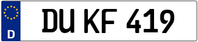 Trailer License Plate